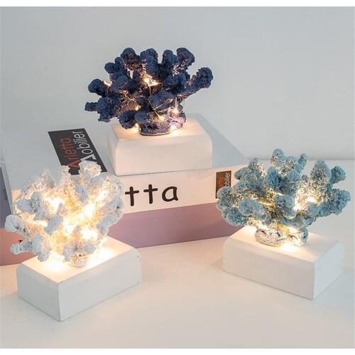 Mediterranean Simulation Coral Decoration Desk Home Decoration Living Room Decoration Miniature Garden Decoration Accessories