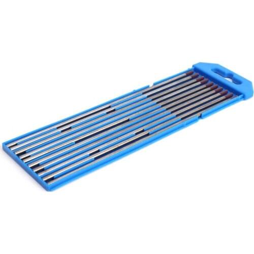10pcs WES TIG Tungsten Electrode Purple Tip Welding Rod Soldering Consumable 0.13x6.9in TIG Welding Rods