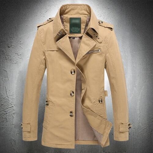 TIKALIA Men's Trench Coats