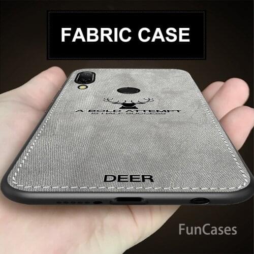 Fabric Case for Huawei Honor 8C Classic Cloth Matte Skin Soft Hard Back Cover for Huawei Honor 8X Max Phone Cases Hauwei