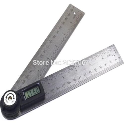 200MM 8Inch Electronic Digital Protractor Goniometer Angle Finder Miter Gauge 400mm Rulers Protractor
