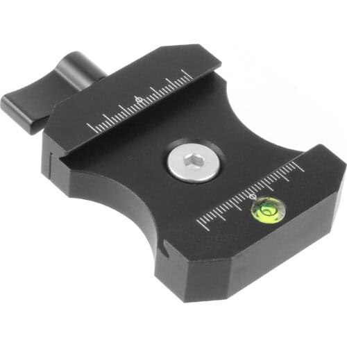 Universal Adapter Plate Clamp with 3/8" to 1/4" Screw for Quick Release Plate Clip for Tripod Ball HeadMount Adapter