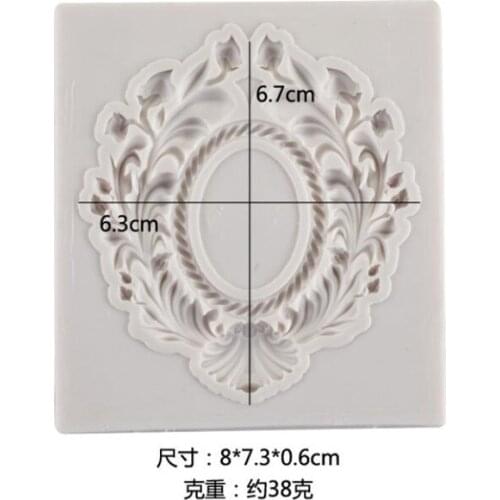 Photo Mirror Frame Shaped Silicone Mold for Confectionery Chocolate Fondant Cake Decoration Baking Moulds Used Molding Tools