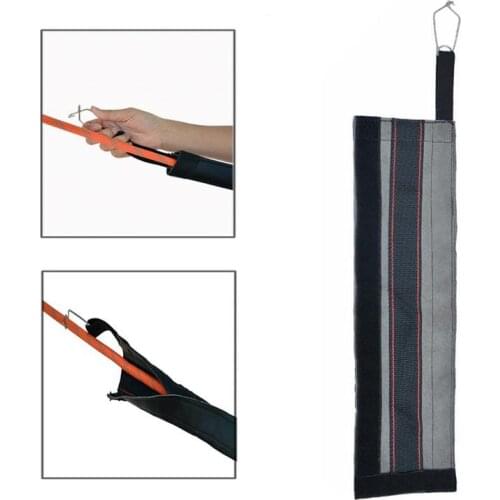 1PC High Strength Anti Abrasion Leather Cover Rope Protection Tape Rope Protection Sleeve For Outdoor Climbing