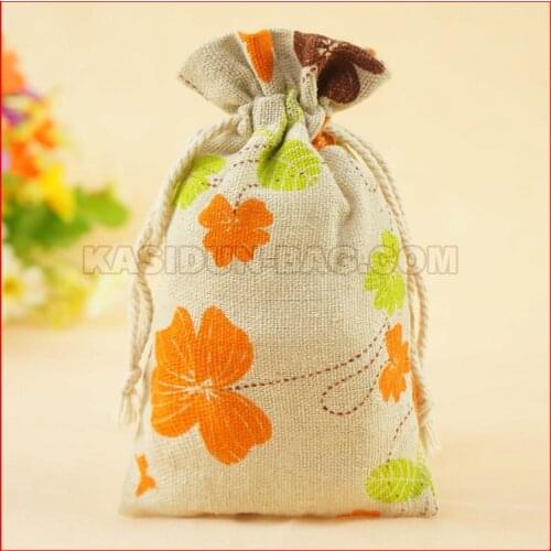 100pieces/lot wholesale cloth linen fabric bag gift