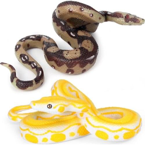 2PCS Simulation Snake Toys Fake Snake Figure Toys for Halloween Gift Party Prank Props