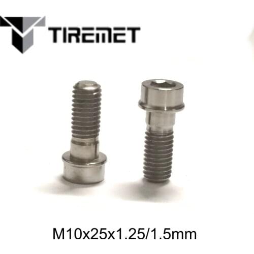 2 Pcs M10x25mm 1.5mm Pitch M10*25mm 1.25mm Pitch Motorcycle Titanium Ti Bolts Screw for Ducati Bike Brake Cycling Bolt