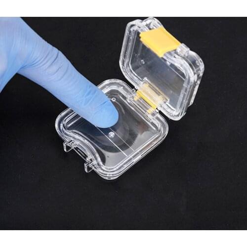 30pcs Denture Storage Box Plastic denture Tooth Box with Film Membrane Tooth Box