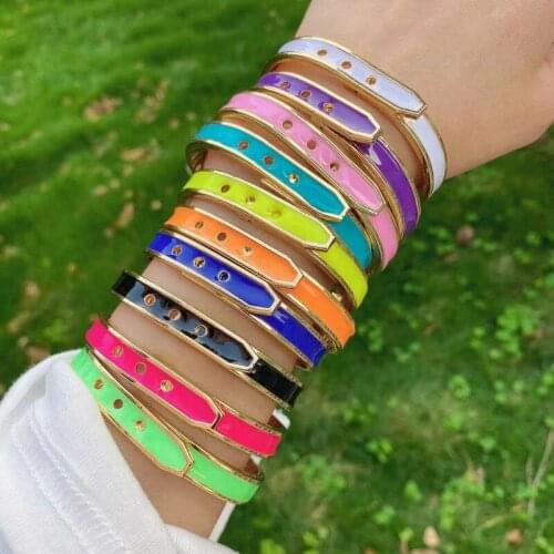 5pcs/lot New design plated bangle,colorful enamel big single bangle,popular plated bracelet cheap wholesale
