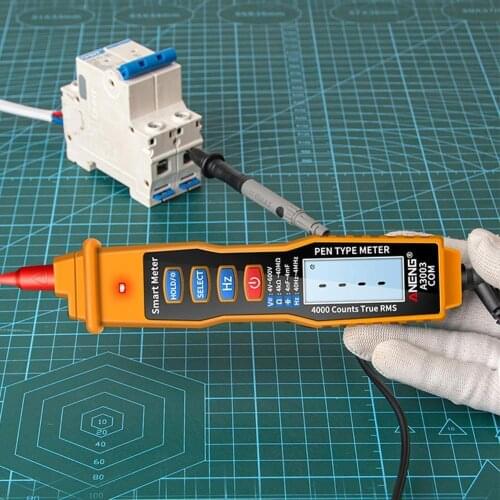 A3003 Digital Multimeter Pen Type Meter 4000 Counts Resistance AC/DC Hz Voltage Capacitance Contact Tester Non Tool I2V5