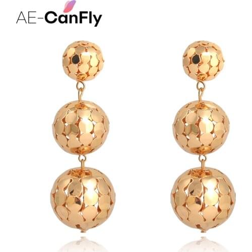 AE-CANFLY Women's Gold Earrings