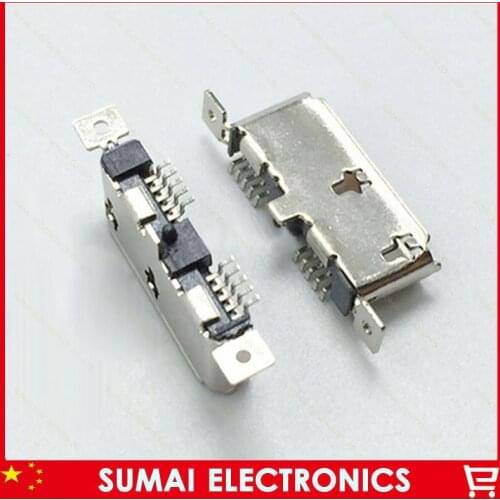 Free shipping 10pcs/lot Vertical SMD 10P MICRO 3.0 USB Female socket USB 3.0 Jack Mobile hard disk interface