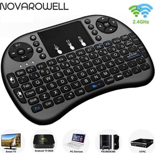 Wireless Keyboard English Version 2.4GHz Air Mouse Touchpad Handheld for Android TV BOX Mini PC Game