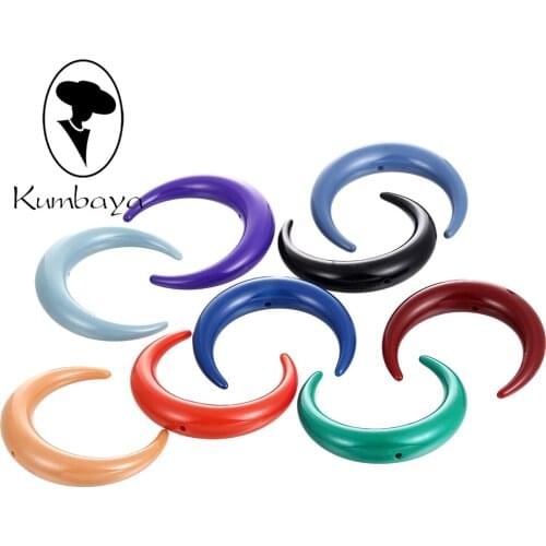 10 pcs/lot Resic Crescent Shape Beads Charms Jewelry Accessory Women DIY Earrings Necklace Handmade Parts DIY Gifts P794