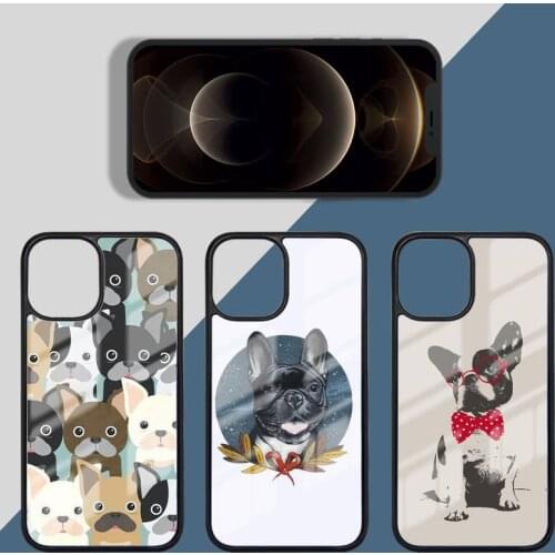 French bulldog dog Phone Case Silicone TPU+PC For iPhone11 12 mini Pro MAX 7 8 Plus X XR XS Samsung S20 10 9 8 Plus ultra