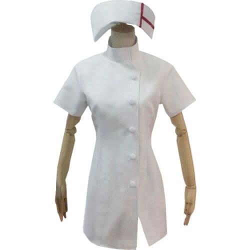 Danganronpa 3 Side: Despair Mikan Tsumiki White Nurse Cosplay Costume +bandage Custom Made 11