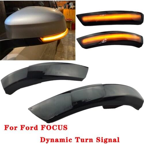 For Ford Focus 2 MK2 Focus 3 MK3 3.5 For Mondeo MK4 LED Dynamic Turn Signal Light Side Mirror Indicator Sequential Blinker Lamp