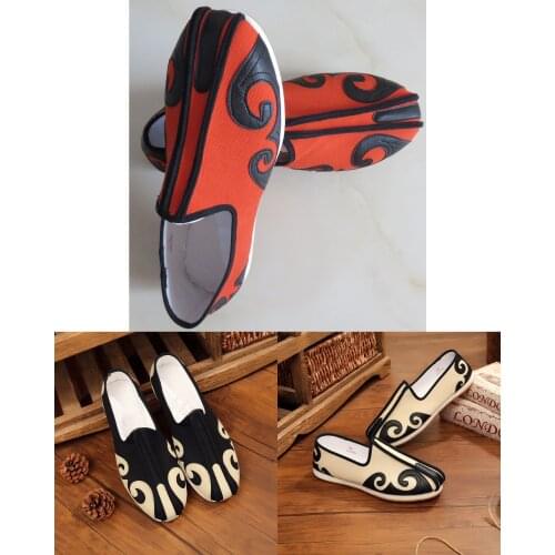 EU48 high quality handmade auspicious clouds martial art wushu shoes taoist taoism zen shaolin monks kung fu tai chi shoes