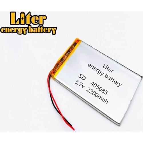 Liter energy battery Good Qulity 405085 3.7V 2200MAH Polymer lithium ion / Li-ion battery for tablet pc BANK,GPS,mp3,mp4