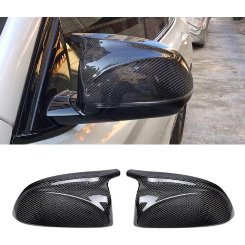 M look Carbon Fiber Mirror Cover for BMW X3 G01 X4 G02 X5 G05 Side Door Rearview Cover Caps 2018 2019 2020