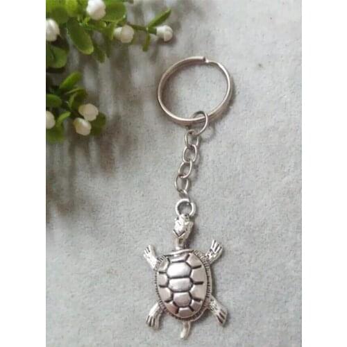 Fashion " Sea turtle" key chain - simple atmosphere Pendant Fit DIY charm keychain key ring gift Accessories D95