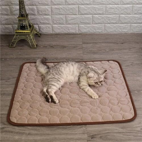Summer Cooling Mat For Dogs Cats Kennel Mat Reusable Breathable Pet Cooling Pad Ice Cusion Sleep Mat Pet Self Cooling Mat