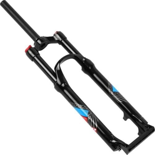 Aluminum Alloy Mountain Bike Air Front Fork 26'' / 27.5'' Bicycle Suspension Fork Air Damping Front Fork Bicycle Accessories