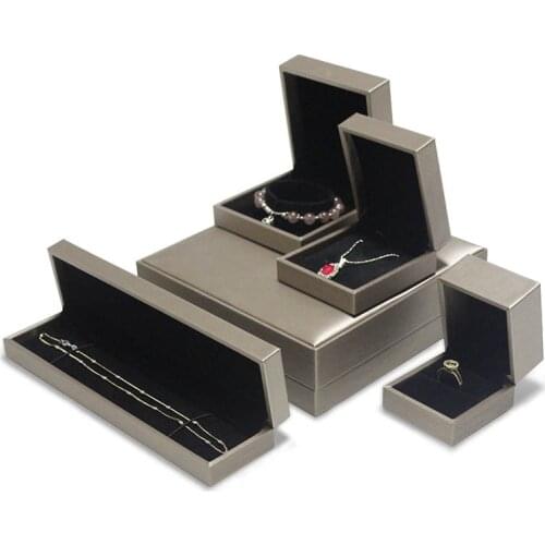 Pu brushed jewelry box jewelry bracelet pendant gift box ring necklace packaging box