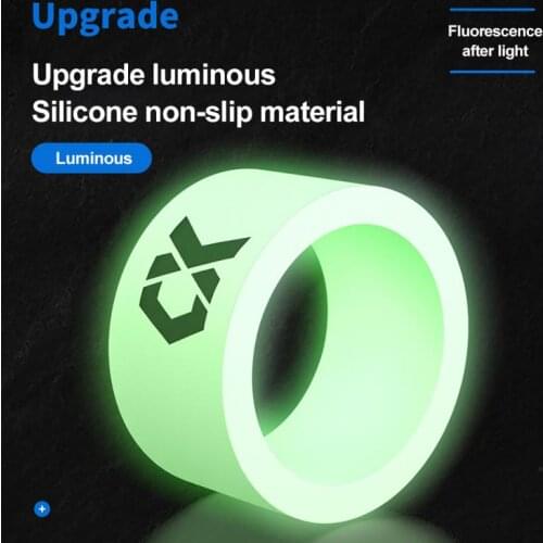 Fishing Rod Luminous Silicone Rod Stop Ring Handle Anti-Slip Ring Fishing Tackle Fishing Rod Accessories Night Light Finger Ring