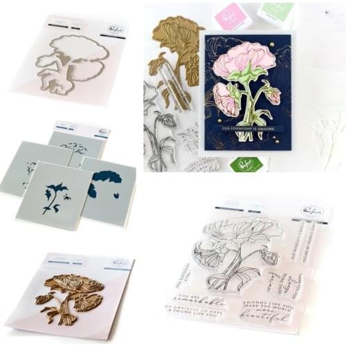 Thankful For Friends Metal Cutting Dies Stamps Stencil Hot Foil Scrapbook Diary Decoration Stencil Embossing Template 2021 NEW