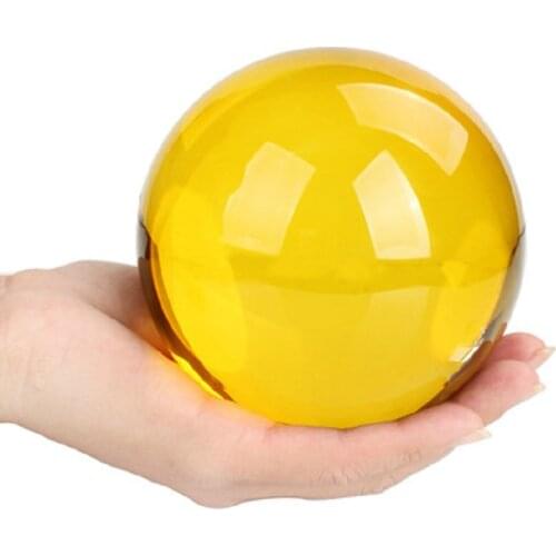 30mm-100mm Topaz Crystal Ball Asian Rare Obsidian Sphere Crystal Ball Healing Stone Decor Feng Shui