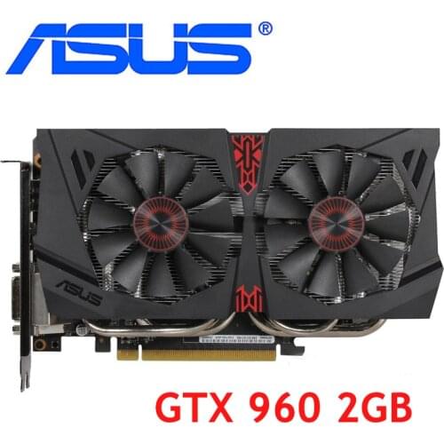ASUS Video Card GTX 960 2GB 128Bit GDDR5 Graphics Cards for nVIDIA VGA Cards Geforce GTX960 HDMI GTX 750 Ti 950 1060 1050 Used