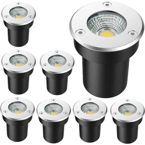 10 Pack IP65 Waterproof LED underground Light 6W 10W Outdoor Ground Garden Path Floor Buried Yard Spot Landscape 110V220V 12V