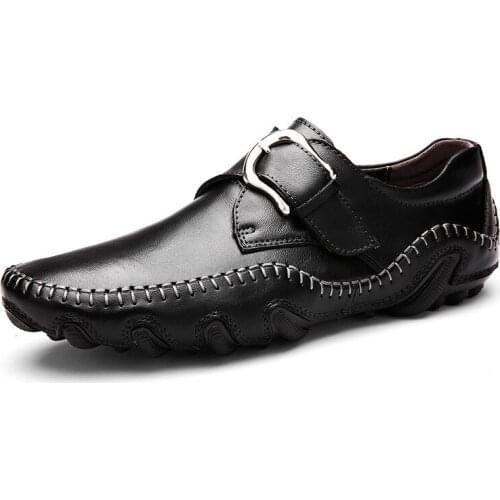 High Quality Fashion Spring Mens Casual Shoes Solid Slip-on Male Driving Flat Shoes England Casual Sneakers Brand Flats