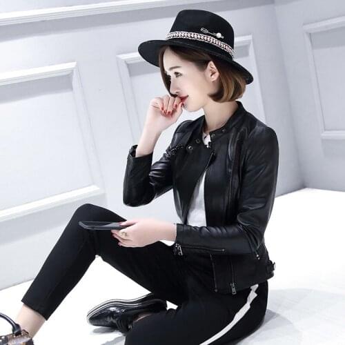 2020 Fashion Genuine Leather Jacket Real Sheepskin Coat Female Spring Short Slim Jackets For Women casaco 700101