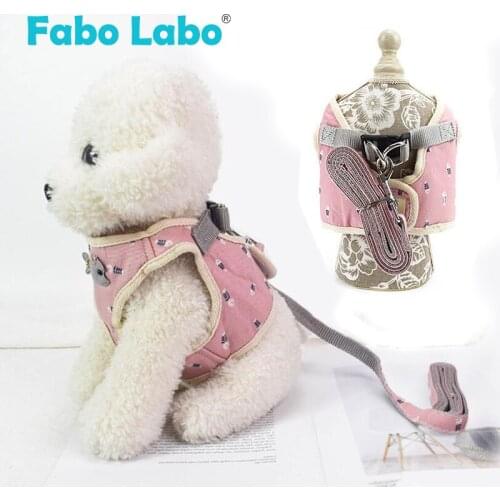 Pet Vest Dog Harnesses Leashes Suit Breathable Korean Style Walking Runing Cotton Pet Harness Sharks fin Printing For Dogs