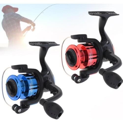 1pc Red 100m Mini Saltwater Spining Fishing Reel 3# Loops 3BB 154g Rotate Winter Fishing Tackle