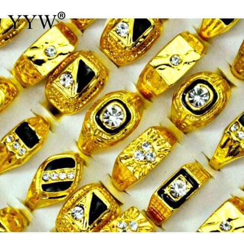 100pcs/Box Vintage Rings For Men And Women Fashion Round Bulk Punk Rings Couple Wedding Jewelry Party Gifts Us Ring Size 5-10