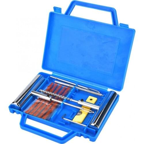 13Pcs Tire Repair Kit Tyre Repairing Tools Set for Automobiles Motorcycles with Box