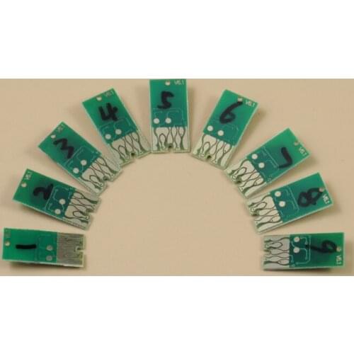 5 sets resettable cartridge chip stylus pro7700 and 1 piece chip resetter for Epson Stylus Pro 9700 7700 printer