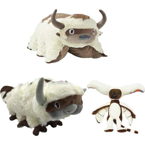 50cm AVATAR The Last Airbender Appa Plush Doll American Anime Cute Animal Bat Buffalo Soft Stuffed Toy Birthday Gift For Kid