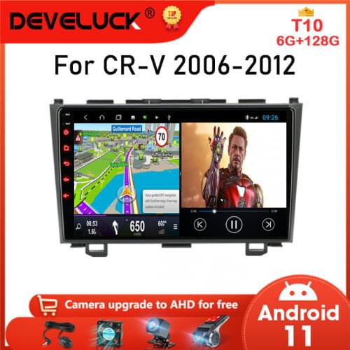 Android 10 Car Radio For Honda CR-V 3 RE CRV 2007-2011 GPS Navigation Carplay Android AUTO Multimedia Player 2din DVD Head Unit