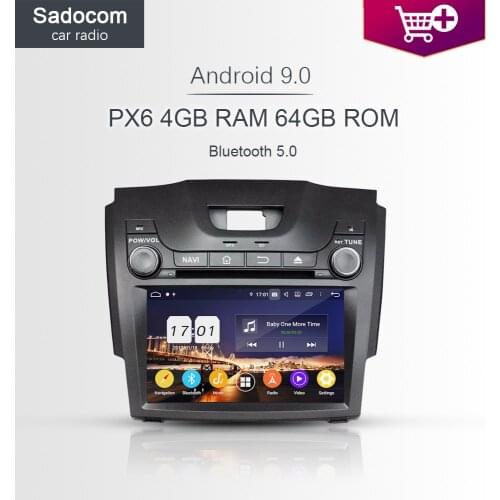 720P PX6 Android 9.0 8Core 4G 64G Car DVD Player car radio autoradio For Chevrolet Trailblazer Colorado S10 Isuzu D-max MU-X