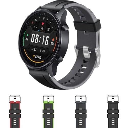 For Xiaomi MI Watch Color Silicone Strap 22mm Watch Band Bracelet Watchband Correa Wristband For MI Watch Color sports edition