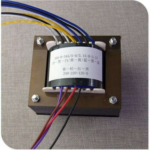 Double 345V 5V dual 3.15V 200W amplifier power supply cattle transformer 0-120V-220V-240V input