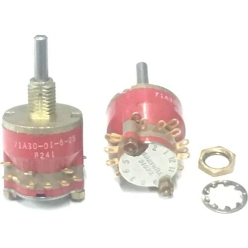 GRAYHILL 71A30-01-6-25 Precision band switch 12 line 6 knife 1 layer 1 gear