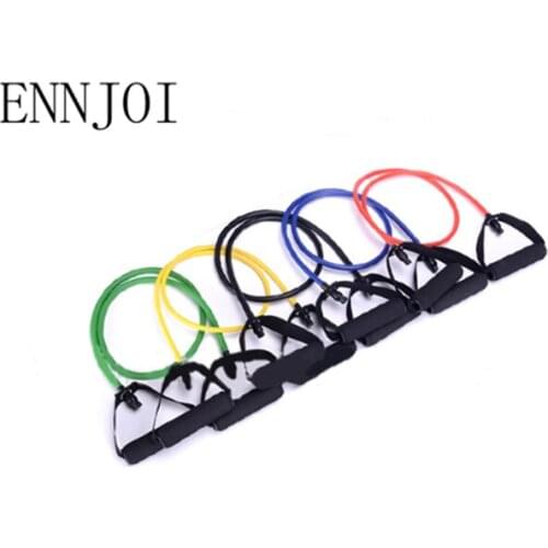 120CM Resistance Bands Pilates Crossfit Fitness Equipment Elastic Pull Rope Resistance Bands Workout Latex Tube Band Set