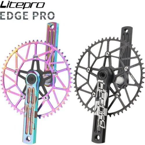 Litepro Edge Pro Folding Bike 130 BCD Hollow Integrated Crank Chainwheel Bicycle Crankset Single Chainring