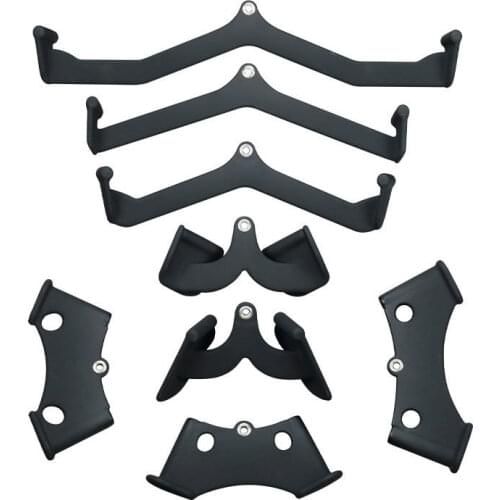 Pully Cable Machine Attachment Handle Bar Biceps Triceps Back Blaster Handle Grip For Lat Pull Down Rowing Machine Accessories