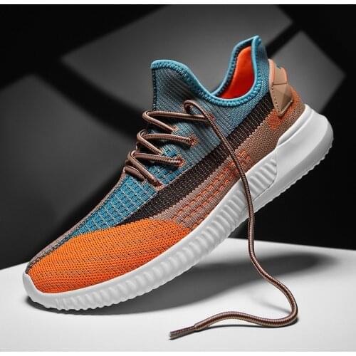 2021 New Lightweight Breathable Casual Shoes Mesh Fashion Gray Large Size Sports Walking Brand 46 Size Student Men Sports Shoes